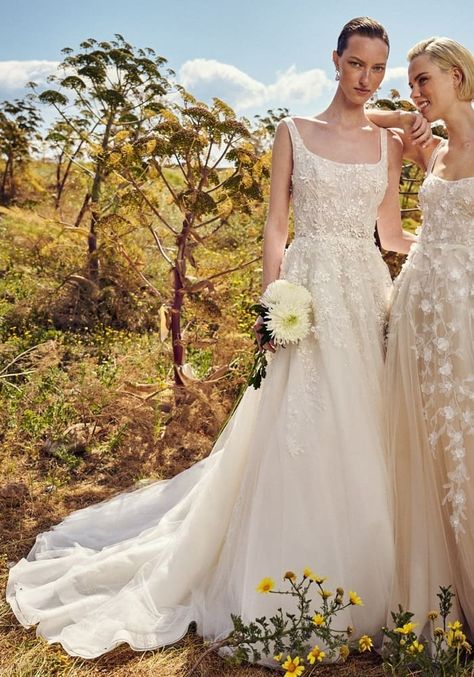 Costarellos Menodora Wedding Dress HK | Designer Bridal Room Costarellos Wedding Dress, Costarellos Bridal, Bridal Room, French Dress, Wedding Dresses With Flowers, Jenny Packham, Zuhair Murad, Dress Store, Flower Applique