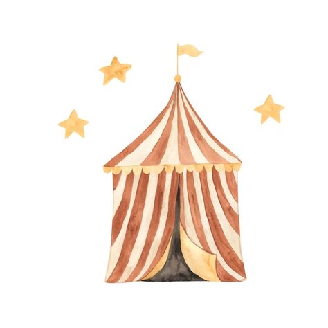 Vector watercolor circus illustration fo... | Premium Vector #Freepik #vector #nature #color #background #white Circus Art Illustration, Amazing Illusions, Circus Watercolor, Photobooth Frame, Circus Illustration, Batik Patterns, Illustration For Kids, Vector Nature, Kids Bedroom Inspiration