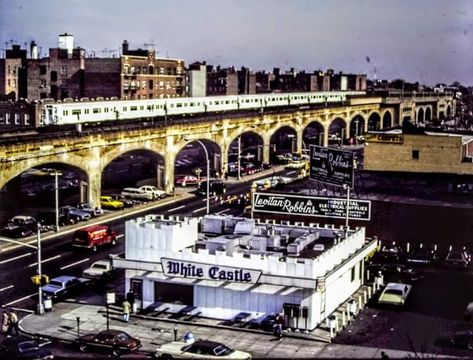 White Castle - Queens Boulevard and 43rd street, Sunnyside, NY Sunnyside Queens, Nyc Townhouse, Rego Park, Queens Nyc, History Queen, White Castle, New York Subway, Queens Ny, Queens New York