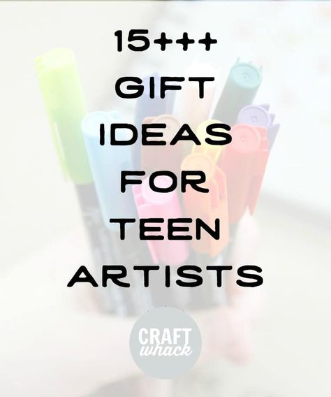 15 +++ gift ideas for teen artists - art supplies and other creative goodies for your art teens #artgifts #creativeteens Unique Art Supplies, 15 Gift Ideas, Art Supplies Gift, Artist Birthday, Drawing Time, Teen Art, Creative Birthday Gifts, Homeschool Art, Mom Art