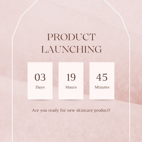 Beige Minimalist Product Launching Countdown Instagram Post Canva Template #goodwarestd #goodware #canva #template #luoffa Fashion Brand Launch Instagram Post, Countdown Post Instagram, Launch Day Instagram Post, Clothing Brand Launch Instagram Post, Countdown Ideas Instagram, Product Teaser Ideas, Brand Launch Instagram Post, Launch Instagram Post, New Product Launch Poster