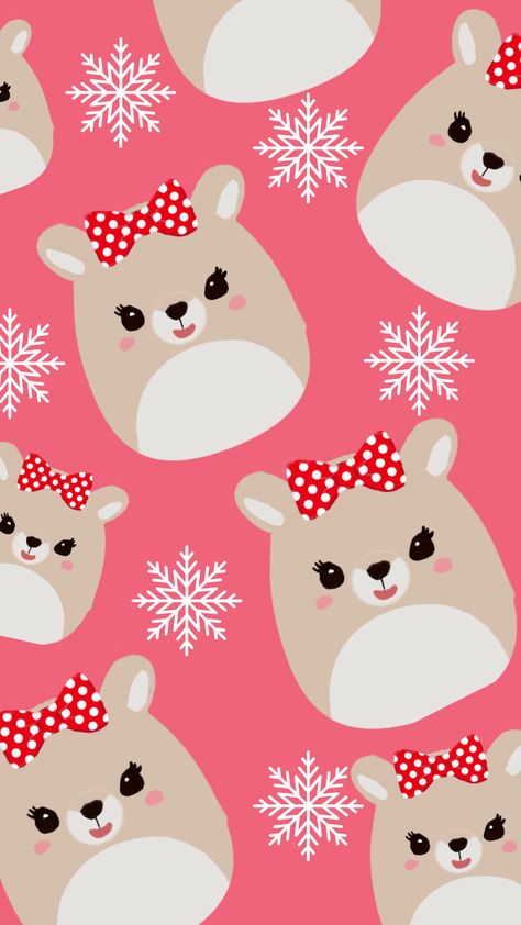 Squishmallows Background, Squishmallows Wallpaper, Squishmallow Wallpaper, Squishmallows Christmas, Squishmallow Christmas, Christmas Preppy, Mexico Wallpaper, Iphone Wallpaper Preppy, Christmas Papers