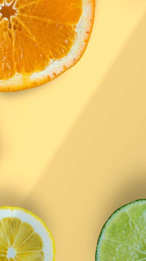 Delicious orange and lime citrus fruit slices flat lay design element | premium image by rawpixel.com / nunny Punk Background, Lemon Background, Lime Slice, Fruit Slices, Fruit Slice, Summer Backgrounds, Oranges And Lemons, Orange Fruit, Idea Board