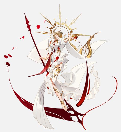 Person Holding A Scythe Reference, Cute Scythe Designs, Holding A Scythe Reference, Scythe Character Design, Scythe Character, Fantasy Scythe, Scythe Designs, Fallen Angel Design, Scythe Art