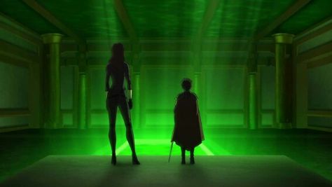 Son of Batman  Talia and Damian in the Lazarus Pit chamber Talia And Damian, Lazarus Pit, Son Of Batman, Gotham Villains, Bat Family, Gotham, Northern Lights, Spiderman, Batman