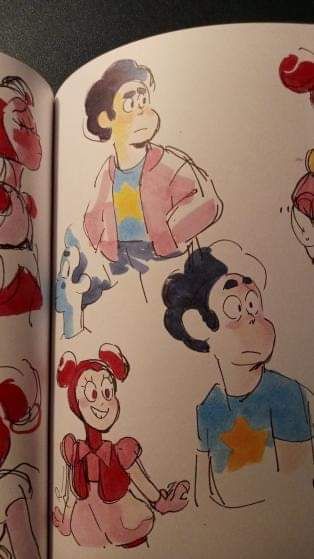 Steven Universe Sketchbook, Drawing Ideas Steven Universe, Steven Universe Sketches Rebecca Sugar, How To Draw Steven Universe, Steven Universe Doodles, Steven Universe Crafts, Steven Universe Concept Art, Steven Universe Art Style, Steven Universe Reference