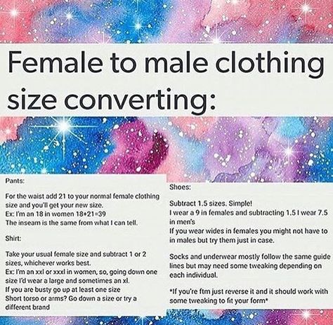 ftm clothing size conversion chart Trans Boys, Male Clothing, Trans Pride, It Goes On, Lgbtq Pride, The More You Know, Lgbt Pride, What’s Going On, Useful Life Hacks