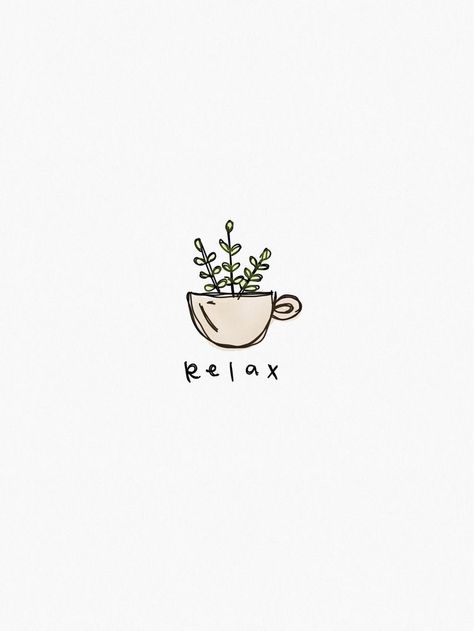 Tea Cup Doodle, Small Doodles Aesthetic, Mug Drawing Ideas, Minimal Doodles, Tea Doodle, Sunday Doodle, Morning Doodles, Coffee Doodles, Coffee Doodle