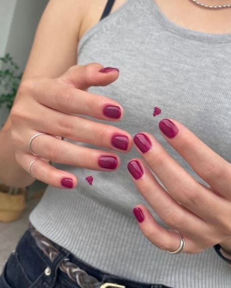 Colorful Shellac Nails, Painted Natural Nails Short, Hello Nails, Hippie Nails, Nagel Tips, Soft Nails, Jelly Nails, Nagel Inspo, Classy Nails