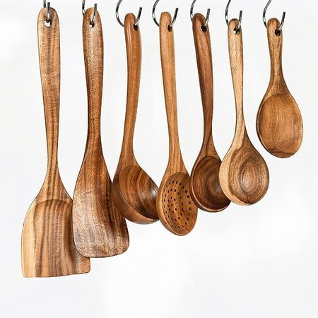 Wood cooking utensils