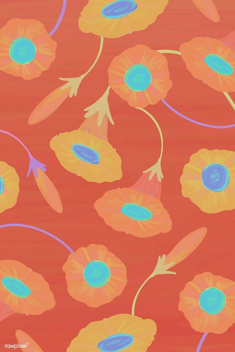 Hand drawn morning glory patterned background vector | premium image by rawpixel.com / manotang #vector #vectorart #digitalpainting #digitalartist #garphicdesign #sketch #digitaldrawing #doodle #illustrator #digitalillustration #modernart #pattern #seamlesspattern Cute Wallpaper Flower, Cartoon Sunflower, Drawn Daisy, Rose Flower Pattern, Doodle Background, Sunflowers Background, Patterned Background, Flower Mobile, Frame Vector