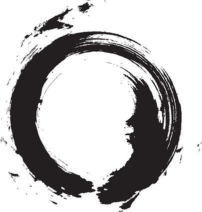 #tattoo #spiritual #buddha #zen #enso #stronger #healing Calligraphy N, Zen Circle, Brush Tattoo, Zen Painting, Circle Tattoos, Japanese Zen, Trash Polka, Black Circle, Japanese Calligraphy