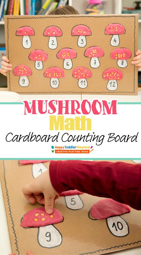 Mushroom Counting Activity, Mushroom Kindergarten Activities, Mushroom Preschool Craft, Mushroom Activities For Preschool, Mushroom Preschool Activities, Mushroom Montessori, Mushroom Activities For Kids, Mushroom Activities, Mushroom Crafts For Kids