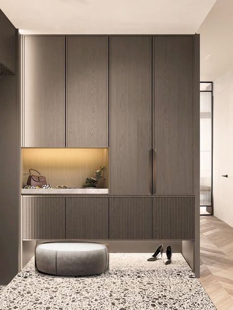 Modern Entryway, Shoe Cabinet, Interior Design, Design