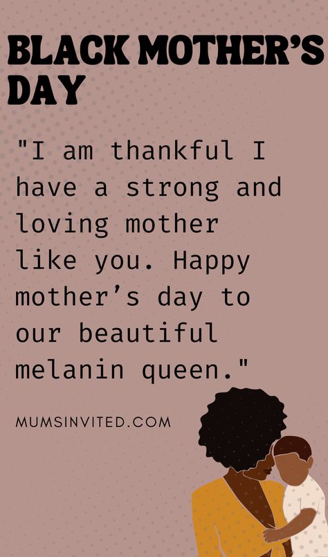 Discover our collection of empowering and hilarious Black Mothers Day quotes that celebrate the love, wisdom, and resilience of black moms everywhere! From daughters sharing heartfelt words to funny one-liners that'll make you smile, find the perfect quote to honor your mom this special day. Black Mothers Day Quotes. Inspirational Mom Quotes. Funny Mom Quotes Black Mothers Day Quotes, Black Mothers Day, Inspirational Mom Quotes, Mom Quotes Funny, Fatherhood Quotes, Blk Women, Inspirational Quotes For Moms, Love Wisdom, Funny One Liners