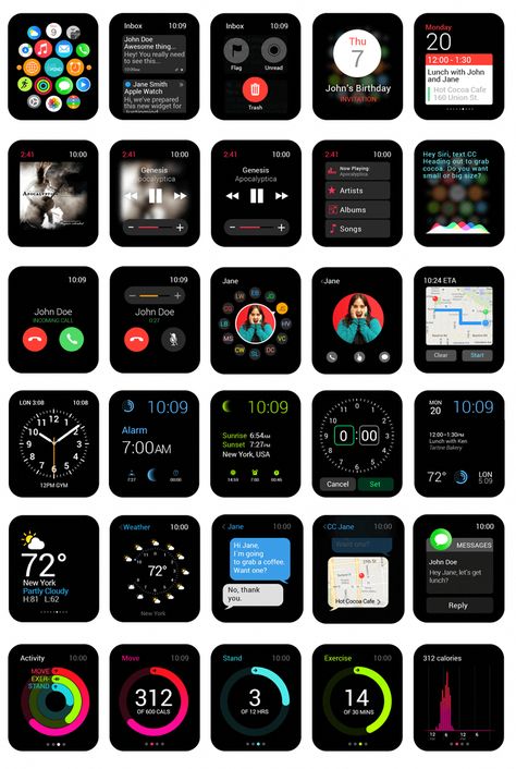 Justinmind AppleWatch UI-Kit and Widget Library #androidwatch,digitalwatch,gpswatch,sportwatch,quartzwatch,luxurywatches,elegantwatches,bestwatches,beautifulwatches,menswatches,appleWatch,smartwatches Apple Watch App Design, Apple Watch Hacks, App Watch, Apple Watch Design, Apple Smartwatch, Module Design, Desain Ui, Smart Watch Apple, Apple Watch Iphone