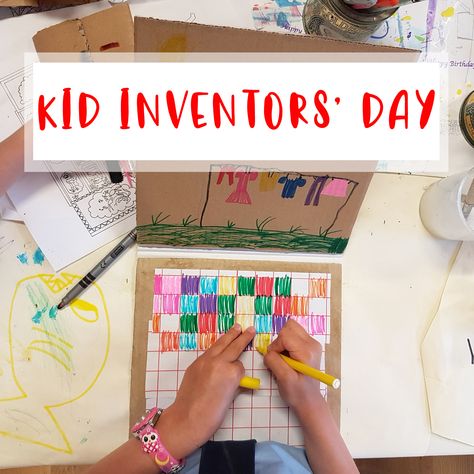 Friday was Kid Inventor's Day and to celebrate I wrote a blog post about it and what creativity and invention in the classroom mean to me  Read it here  #kidinventorsday #creativechildren #creativechildhoods #cardboardcrafts 3rd Grade Invention Project Ideas, Invention Activities For Kids, Inventions Kindergarten, Inventors And Inventions For Kids, Invention Convention Ideas For Kids, Kids Inventions Projects For School, Kid Invention Ideas Projects, Inventions For Kids Projects, Invention Ideas For School Projects