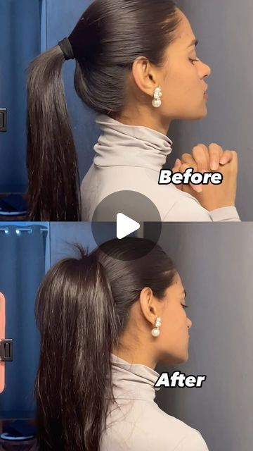 generousglaamm on June 7, 2024: "Voluminous ponytail hack! Top- thrifted @theorangecave_ . . . . . . . . ponytail , ponytail extension , ponytail tutorial , ponytail...". Fuller Ponytail Trick, Ponytail On Short Hair, Ponytail With Braiding Hair, Braiding Hair Ponytail, Haircut Ponytail, Fuller Ponytail, Ponytail Trick, Ponytail Haircut, Ponytail Hack