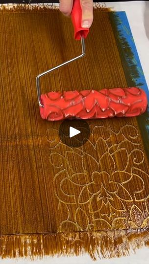 194K views · 419 reactions | Tips & tricks for using our red Fauxy Rollers! We love these pattern rollers and everything they can add to a DIY project!

#diyprojects #upcycledfurniture #upcyclingfurniture #paintedwalls #patternlove | Artistic Painting Studio | Artistic Painting Studio · Original audio Paint Rollers With Designs, Patterned Paint Rollers, Paint Rollers, Artistic Painting, Paint Roller, Painting Studio, Upcycled Furniture, Tips Tricks, Our Love