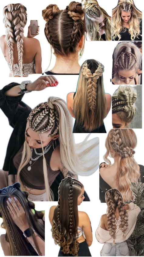 Cute Easy Hairstyles, Hairstyle Examples, Back To School Hairstyles, Hair Clothes, Everyday Hairstyles, Love Hair, Hairstyles For School, Summer Hairstyles, Hair Hacks