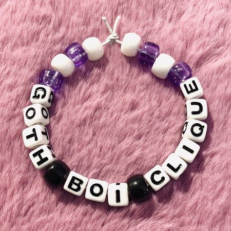 Lil Peep Bracelet, Lockets Gold, Rave Bracelets, Lil Peep Hellboy, Diy Kandi Bracelets, Pony Bead Bracelets, Diy Kandi, Kandi Kid, Baby Earrings