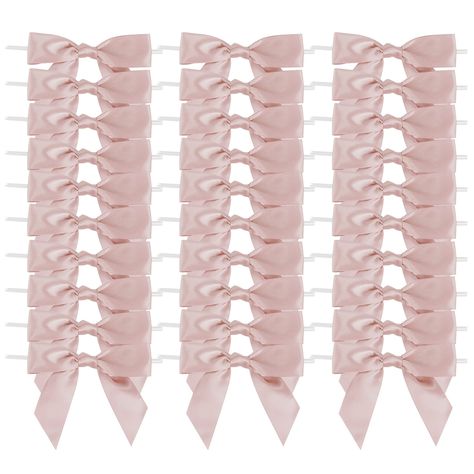 PRICES MAY VARY. polyester [ Bow Details ] Twist tie bows measure approximately 3.5 x 3.5 inches. Made of High quality satin ribbon, handmade mini bows are in a good shape. Each bows is unique, please carefully look at its size before buying. [ Package Content ] You will receive 50 pieces dusty rose satin bows with twist ties. Saving time from having to make the bows yourself. [ Easy to Use ] These bow comes with transparent twist tie, which can be easily bound and unlocked, be repeated to use. Cake Pop Gift, Bows For Christmas Tree, Rose Gold Car, Car Bows, Cookie Wedding Favors, Baking Crafts, Christmas Tree Bows, Satin Ribbon Bow, Gift Wrapping Bows