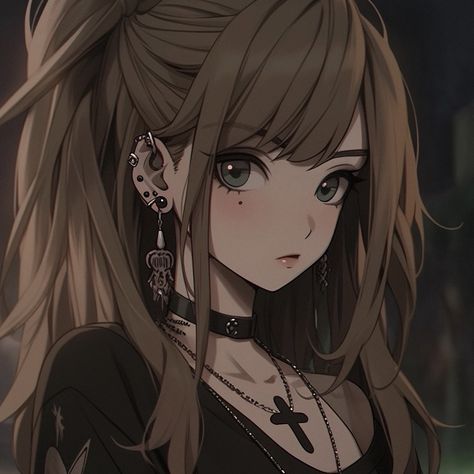 Pfps Aesthetic, Anime Brown Hair, Pfps Anime, Cute Emotes, Aesthetic Pfps, Anime Black Hair, Female Character Concept, Anime Pfps, Magical Garden