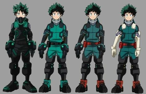 Deku Costume Design New, Deku's Hero Costume, Deku New Costume, Deku Hero Costume Design, Deku's Costume, Deku Suit Design, Deku Character Design, Deku Inspired Outfit, Izuku Hero Costume