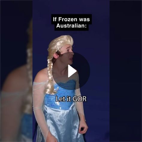 If Frozen Was Australian, Funny Frozen Videos, Frozen Videos, Funny Frozen, Frozen Funny, Elsa Let It Go, Frozen Memes, Frozen Gif, Funny Australian