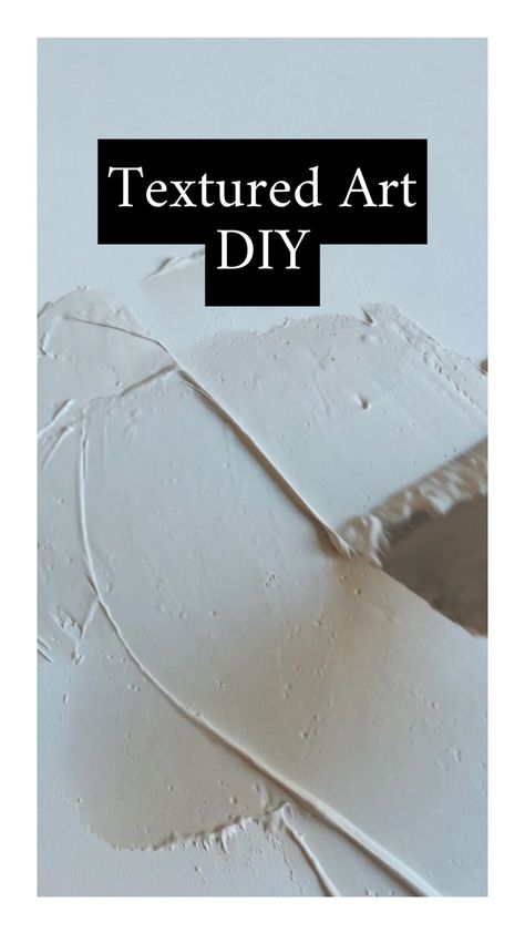 Drywall Compound Art, Drywall Mud Art, Textured Art Diy, Diy Textured Art, Drywall Texture, Drywall Art, Drywall Mud, Large Scale Artwork, Minimal Decor