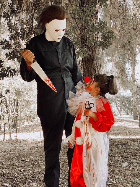 #jamielloyd #halloween #michaelmyers #halloweencostume #horror #scary #kidscostumes #cosplay Jamie Lloyd Halloween Costume, Michael Myers Family Costume, Cosplay 2022, Michael Myers Costume, The Boogeyman, Funny Horror, Michael Myers Halloween, Family Costumes, Halloween Movies