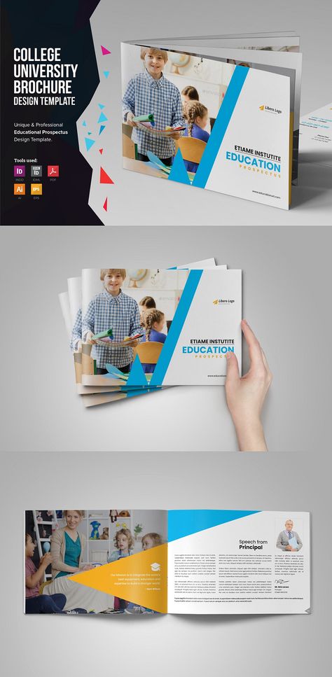 School Prospectus Cover Design, Poem Pictures, University Brochures, College Prospectus, College Brochure, School Prospectus, Education Brochures, School Brochure, Brochure Design Inspiration