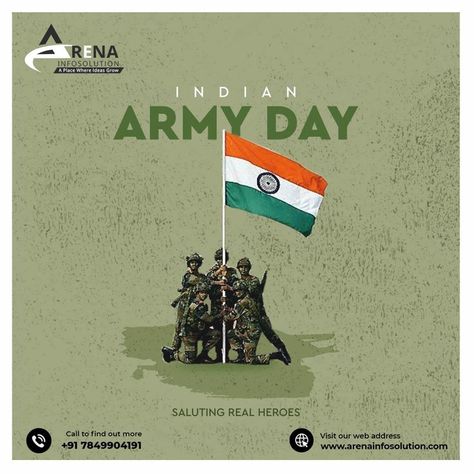 #ArmyDay #ArmyDay2022 #indianarmyday #digitalmarketingagency #digitalmarketing Indian Army Day Poster, Army Day Poster, Deadpool Logo Wallpaper, Indian Army Day, Army Day, Iphone Wallpaper Hipster, Indian Flag, Training Academy, Army Love