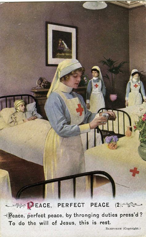 Poster of a Red Cross nurse Nursing Poster, Wwii Nurse, Medicine Aesthetic, Trek Ideas, 19th Century Aesthetic, Nurse Vintage, Nurse Drawing, Edwardian Era Fashion, Red Cross Nurse