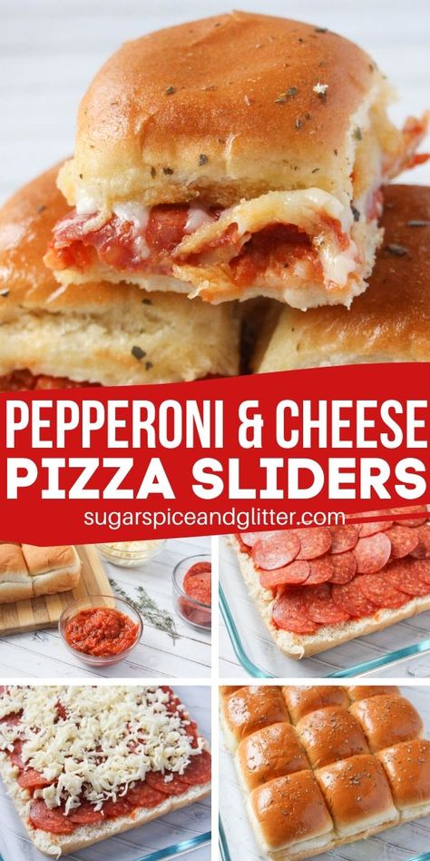 Pepperoni Pizza Sliders, Pizza Sliders, Pizza Slider, Nacho Bar, Superbowl Appetizers, Recipes Oven, Pizza Recipes Easy, Football Party Food, Jungle Juice