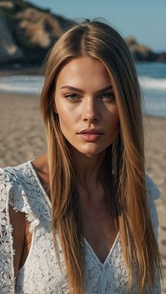 Long Straight Hair Ideas, Straight Hair Ideas, Hairstyles For Long Straight Hair, Sleek Straight Hairstyles, Long Shag Haircut, Blonde Hair Transformations, Natural Highlights, Hair Flow, Honey Blonde Hair