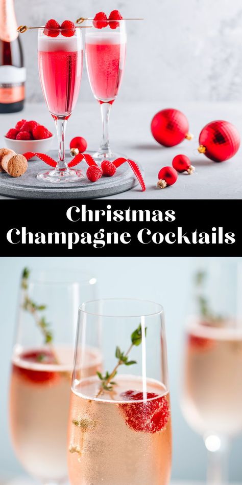 Get ready to find out the best champagne cocktails for the holidays.December is upon us and the holiday season is here. After decorating your Christmas tree and baking cookies, you might want to make a few Christmas champagne cocktails for your upcoming Christmas Eve party Holiday Cocktails Christmas Champagne, Christmas Drinks Champagne, Christmas Champagne Cocktails, Holiday Champagne Cocktails, Champaign Cocktails, Champagne Recipes, Chambord Cocktails, Holiday Champagne, Holiday Cocktails Christmas