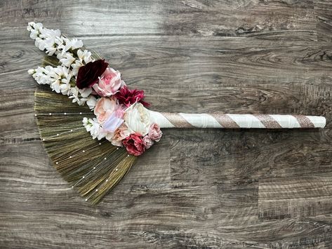 Two hearts, one broom, endless love. ❤️ 🧹 #TyingTheKnot #BroomMagic #JumpTheBroom Jumping The Broom Wedding, Dried Flower Broomstick, Wedding Jumping Broom, Jump The Broom, Jumping Broom, Endless Love, Brooms, Two Hearts