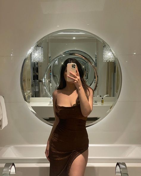 Angela Giakas on Instagram: “One more for this bathroom (and dress) 🤎✨” Branding, Mirror, On Instagram, Instagram