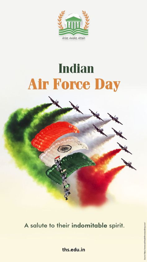 We are very grateful to those who have fought for our freedom. Happy Indian Air Force day! #TheHeritageSchoolNorthCampus #CBSESchool #LearnersExperience #IndianAirForceDay #AirForce Indian Air Force Day Images, Indian Airforce Day Creative Poster, Happy Airforce Day Indian, Air Force Day Poster, Happy Independence Day Indian, Indian Air Force Day, Air Force Day, North Campus, Indian Air Force