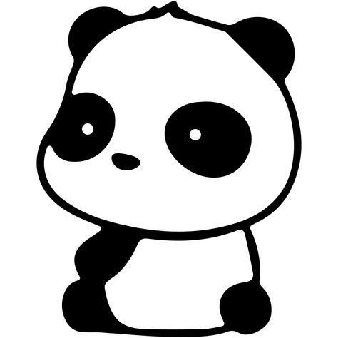 Memo Design, Panda Sitting, Panda Svg, Panda Clipart, Cute Pandas, Latest Cartoons, Funny Bumper Stickers, Kawaii Panda, Panda Art