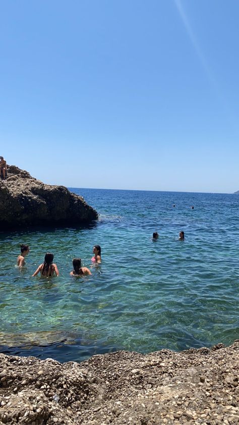 France Ocean, Saint Jean Cap Ferrat, Summer Vibes Aesthetic, European Summer Aesthetic, French Summer, France Aesthetic, Rock Beach, Senior Trip, Summer Goals