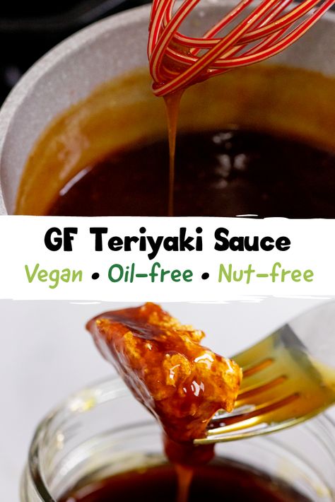 Vegan Soy Sauce Recipe, Gluten Free Vegan Sauces, Vegan Asian Sauce, Easy Asian Sauce, Vegan Teriyaki Sauce, Gluten Free Teriyaki, Gluten Free Teriyaki Sauce, Starch Diet, Asian Sauce Recipes