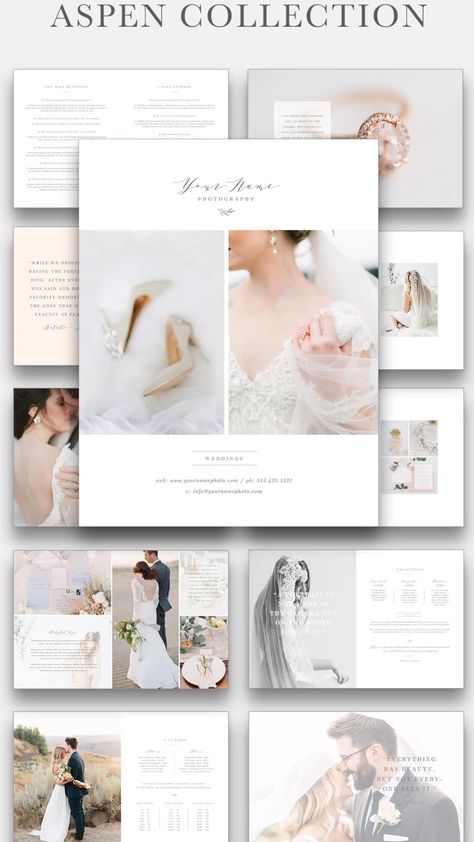 If you're looking for a fully LUXURY PREMIUM & ELEGANT looking website that meets the needs of the ever-changing worldwide web, then look no further Wedding Photo Book Layout, Wedding Photo Album Layout, Wedding Photography Marketing, Album Design Layout, Muslim Wedding Photos, Ebook Template Design, Wedding Album Layout, Wedding Album Templates, Photographer Templates