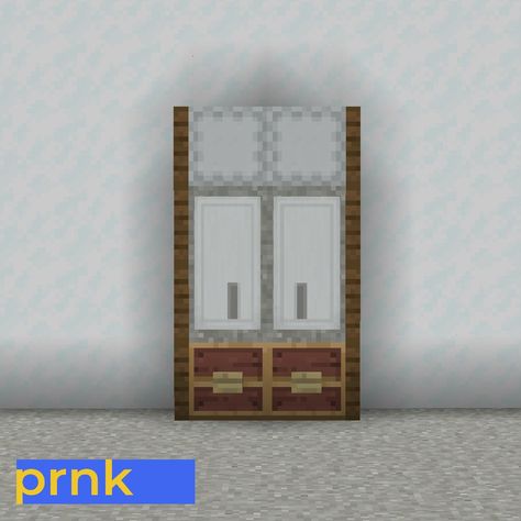 White cabinet #minecraft #furniture #ikea #prnk Minecraft Furniture, White Cabinet, White Cabinets, Minecraft, Furniture, White