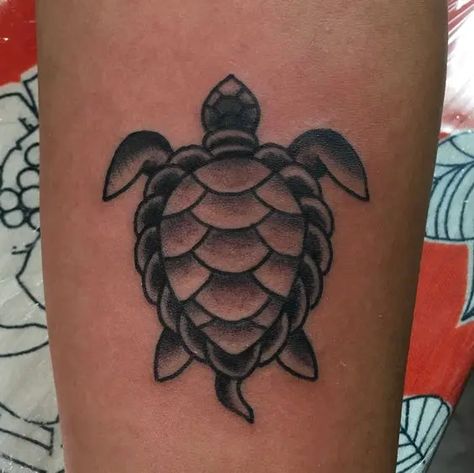 12 Traditional Turtle Tattoo Designs - PetPress Traditional Turtle Tattoo Design, Sea Turtle Traditional Tattoo, Turtle Tattoo American Traditional, Old School Turtle Tattoo, Shellback Turtle Tattoo, Turtle Flash Tattoo, American Traditional Turtle Tattoo, Traditional Tattoo Turtle, American Traditional Turtle