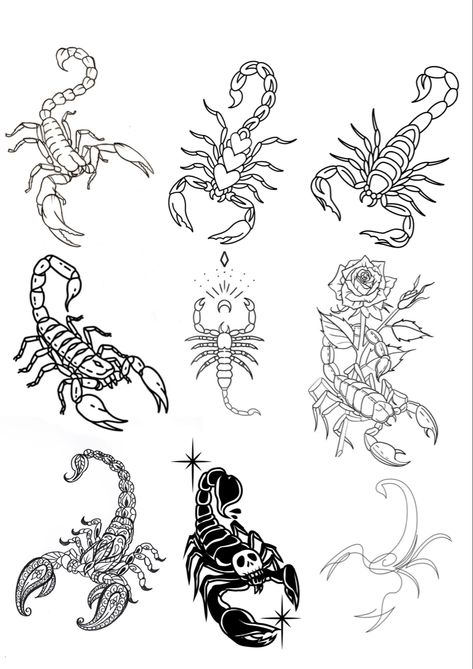 Scorpion Tattoos, Red Dragon Tattoo, Body Tattoo Design, Scorpio Tattoo, Scorpion Tattoo, Creepy Tattoos, Gaming Tattoo, Tattoo Style Drawings, Small Tattoos For Guys