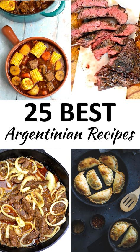 The 25 BEST Argentinean Recipes - GypsyPlate Argentinian Cuisine, Argentine Recipes, South American Dishes, Argentina Food, Argentinian Food, South American Recipes, America Food, Appetizer Dishes, American Dishes