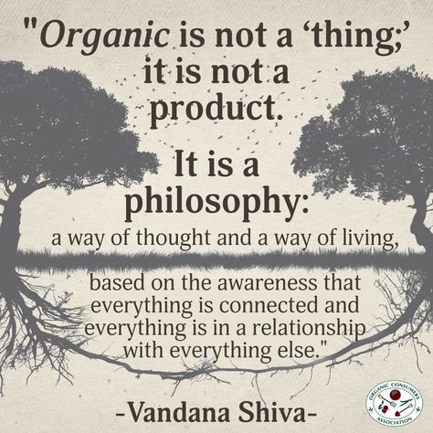 Many people associate the word “organic” with a commodity, but it is so much more. Vandana Shiva describes it as “a philosophy: a way of thought and a way of living.” Vandana Shiva, Happy Pregnancy, Everything Is Connected, Living A Healthy Life, Bone Health, Holistic Healing, Healthy Body, Get Healthy, A Thing