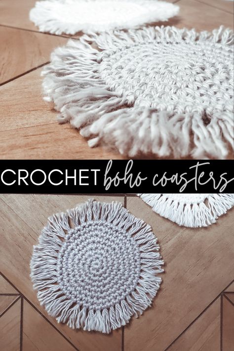 Crochet Craft Fair, Crocheted Coasters, Crochet Fringe, Crochet Boho, Crochet Blog, Boho Fringe, Crochet Cushions, Crochet Home Decor, Crochet For Home